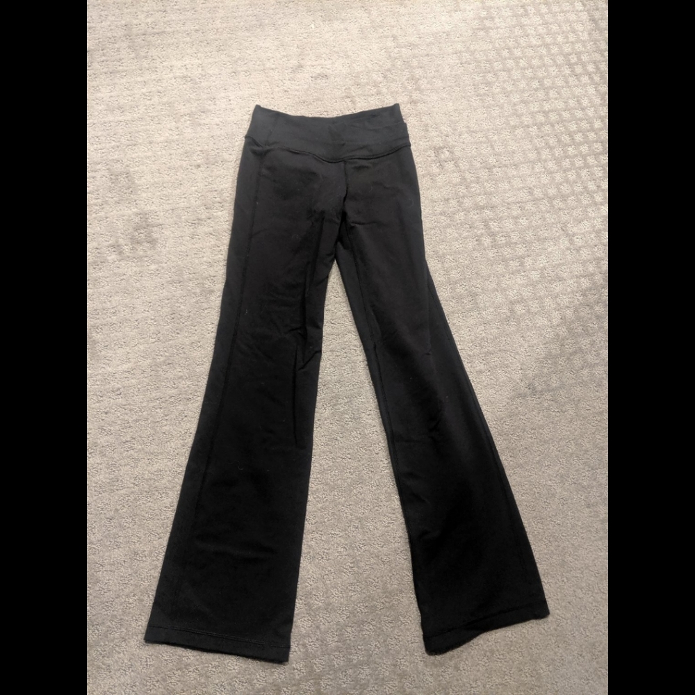 lululemon athletica Black Flared Yoga Pants